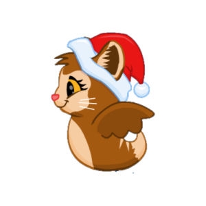 Caramel the Santa Kitty